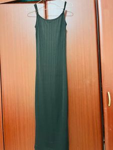 Slinky Black Maxi Dress S Size