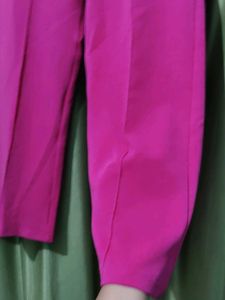 Pink Wide Leg Trousers