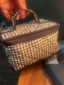 Cosmetics Bag With Mirror- New