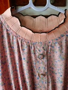 Pink Floral Kaftan Dress
