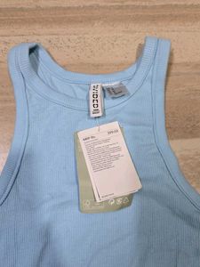 H&amp;M Blue Ribbed Tank Top - New!