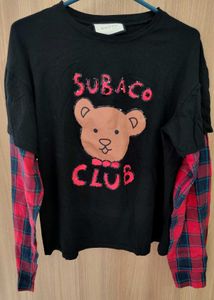 🧸 Trendy 2-in-1 Layered Graphic Tee 🧸🖤