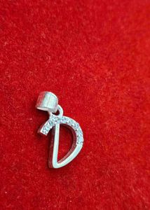 Silver &#34;D&#34; Initial Pendant