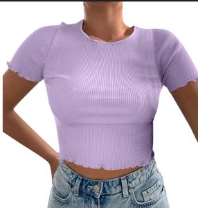 Zudio Lavender Ribbed Top