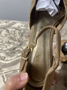 Beige Glitter Part Wear Stilletoes