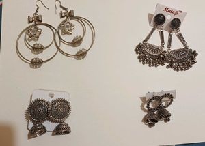 Stunning Earrings pack of 4 pair