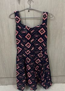 Navy & Pink Kurta Pallazo Set