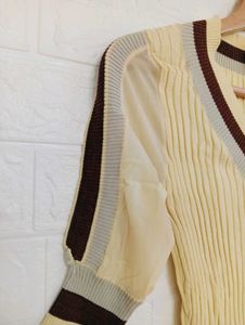 Stylish Striped V-Neck Top