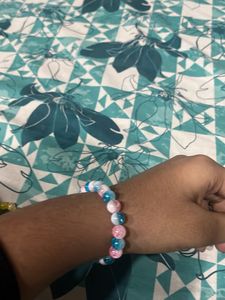 cotton candy Beaded Bracelet