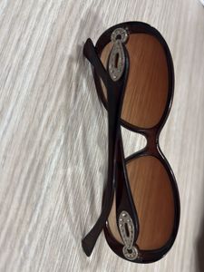 Brown Oval Sunglasses