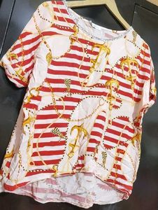 Red 🔴 Printed Top For Girl Or Women 40 Bust
