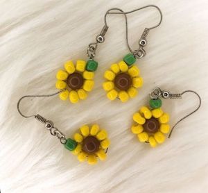 Cute Pinteresty Flower Earrings