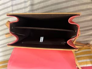 Cute Pink &amp; Tan Bow Accent Backpack