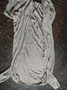 Polka Dot Dress with golden shru