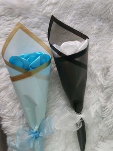 Handmade Ribbon Rose Bouquet