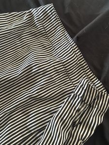 Striped Mini Wrap Skirt