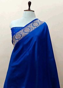 Silk Saare Royal Blue colour