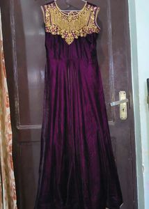 Elegant Purple Ethnic Gown