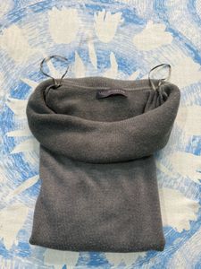 Grey Cowl Neck Sweater