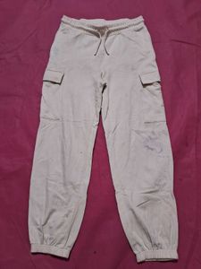 beige joggers XS size sweatpants trackpants
