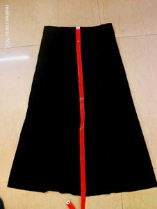 Elegant Black Velvet  Skirt