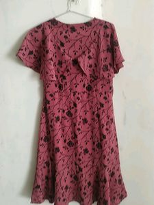 Charcoal Short Pink Dress