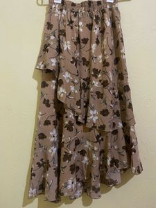 Floral Ruffle Skirt