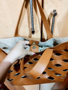Tan Tote Bag