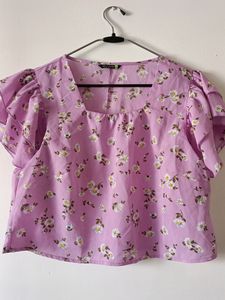 Crop Top Floral Print XL Size