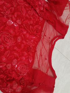 New Kurta Set In Net Embroidery