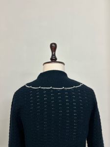 Vintage Black Knit Cardigan