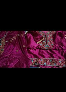 Elegant Pink Embroidered Kurti Salwar Suit