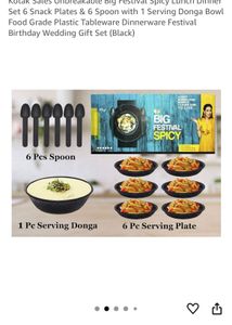 Kotak Sales Unbreakable Dinner Set