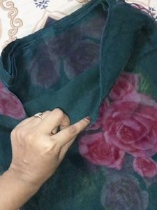 Floral Organza Saree