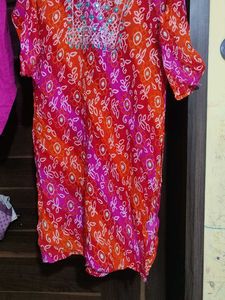 Bandhani Print Kurti With Salwar