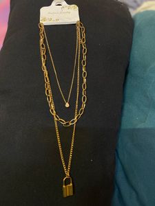 3 Layer Golden Neck Chain