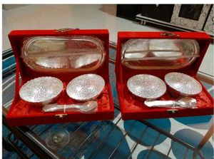 Silver Dinnerware Set