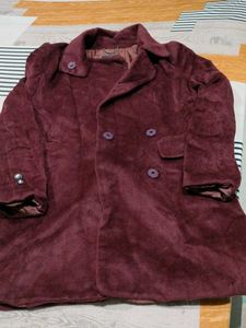 Burgundy Velvet Coat