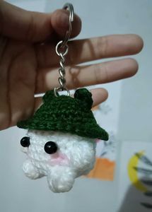 Crochet Frog Keychain