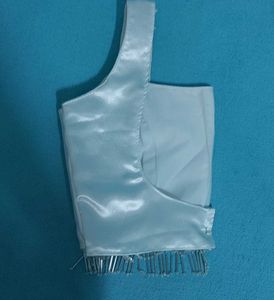 Satin White Blouse(Buy IN combo)