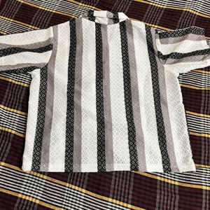 Striped Button-Down Shirt