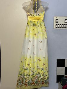 Pintrest Padded  Floral Maxi Dress