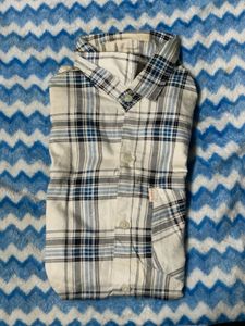 Plain Cotton checked Shirt