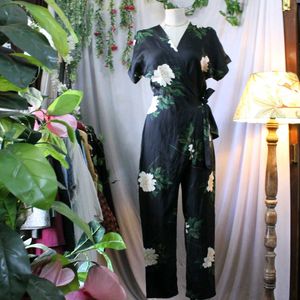 Zara Floral Wrap Jumpsuit