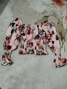 Floral Print Long Sleeve Top