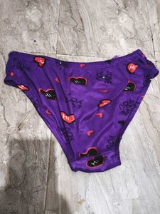 Purple Graphic Panty