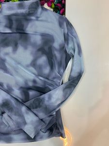 Smoky Grey Mesh Top😋