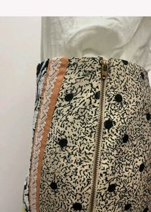 Anthropologie Leifnotes Embroidered Skirt