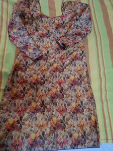 Brown Full Sleeve Dupatta Set