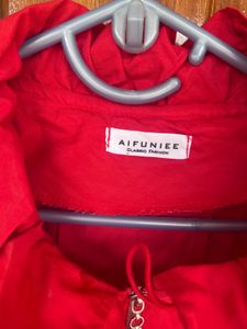 Red Casual Coat
